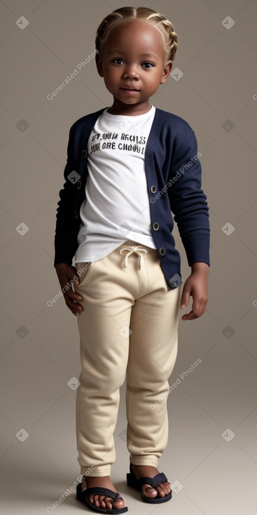 African infant boy with  blonde hair