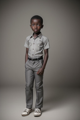 Togolese child boy with  gray hair