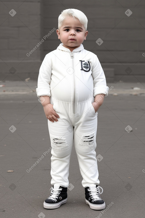 Iraqi infant boy with  white hair