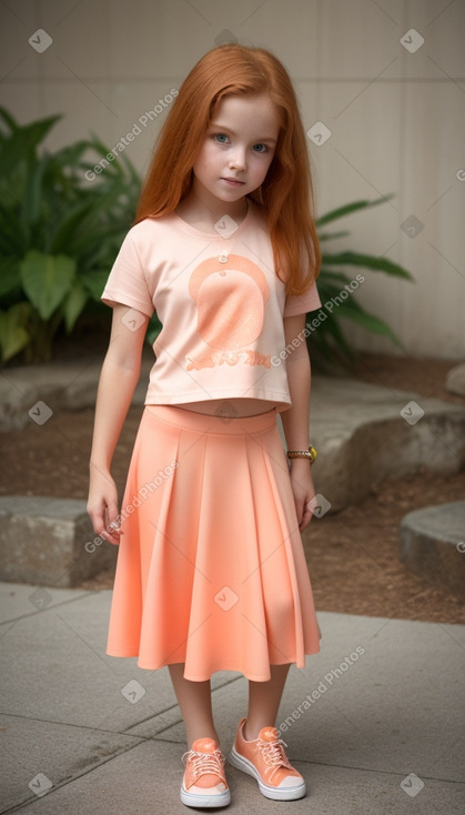 Child girl with  ginger hair