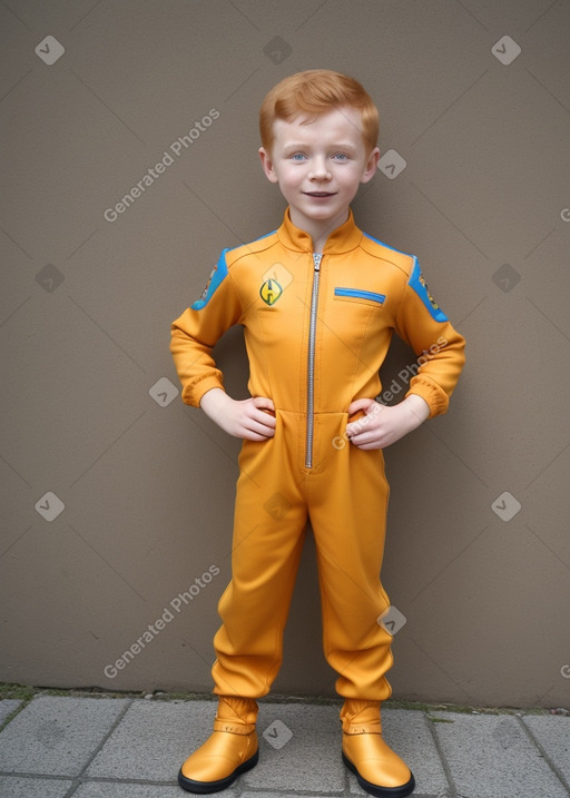 Ukrainian child boy with  ginger hair