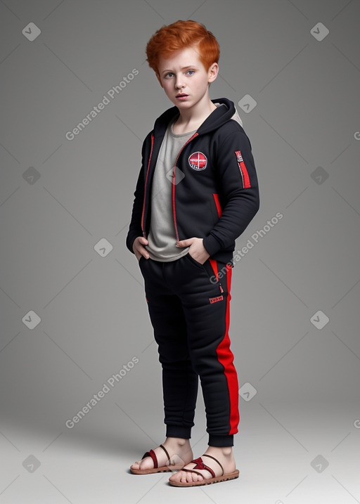 Georgian child boy with  ginger hair