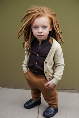 Bulgarian child boy with  ginger hair