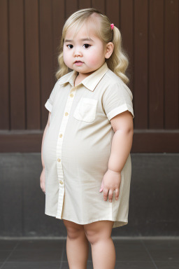 Thai infant girl with  blonde hair