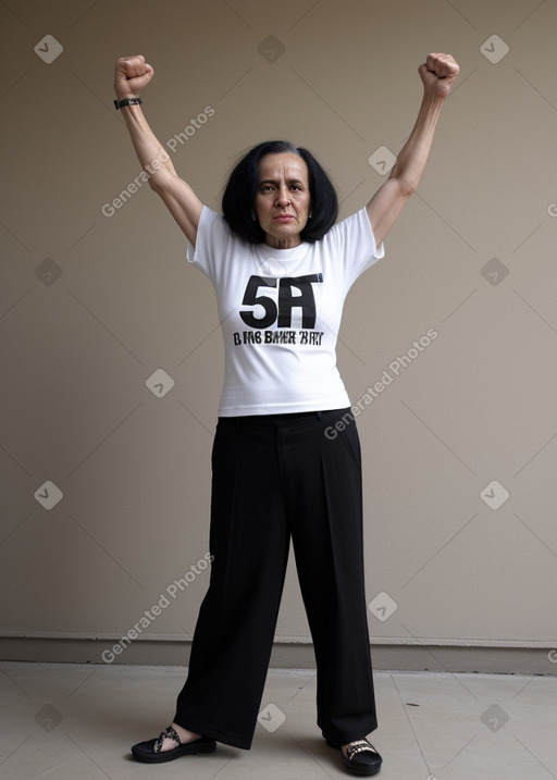 Libyan 45 years non-binary with  black hair