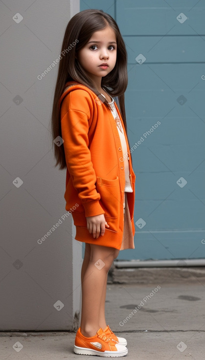 Venezuelan infant girl with  brown hair