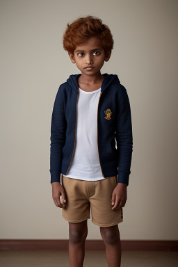 Sri lankan child boy with  ginger hair