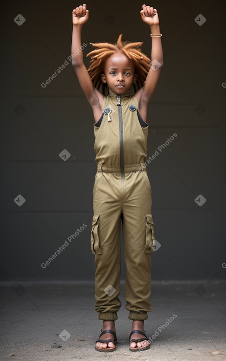 Ethiopian child boy with  ginger hair