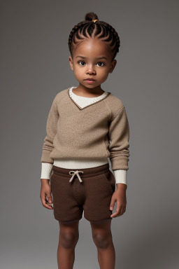 Jamaican infant boy with  brown hair