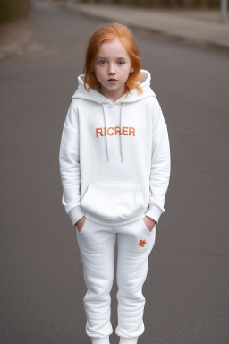 Child girl with  ginger hair