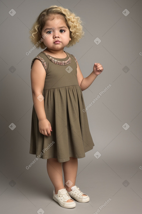 Nicaraguan infant girl with  blonde hair