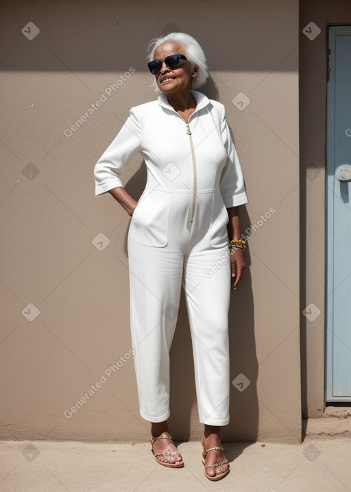 Ethiopian elderly female with  white hair