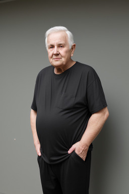 Australian elderly male with  black hair