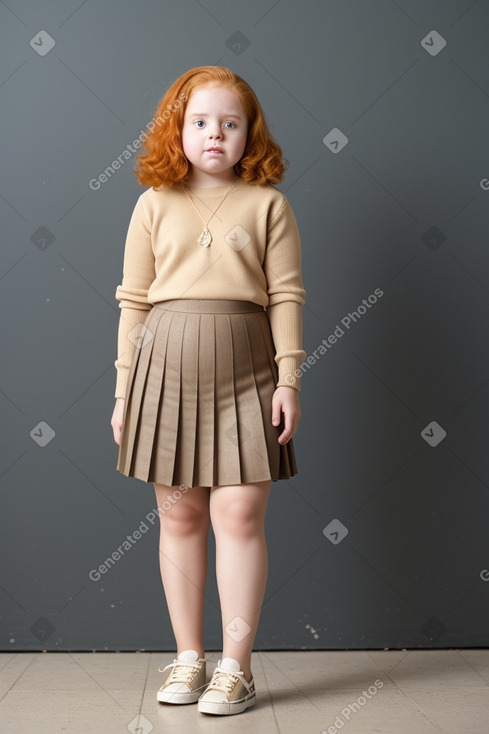 Dominican child girl with  ginger hair