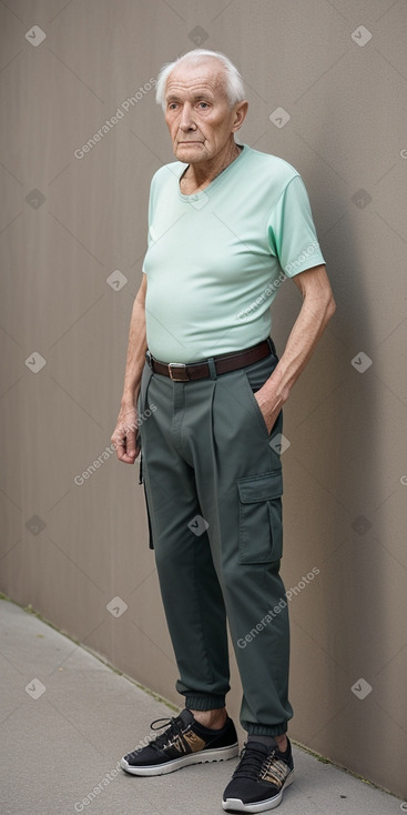 Belgian elderly male with  black hair