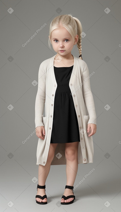 German infant girl with  white hair