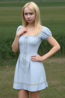 Russian adult female with  blonde hair