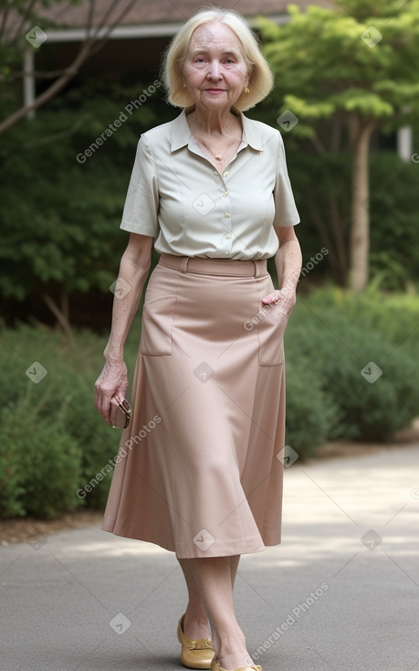 Elderly female with  blonde hair