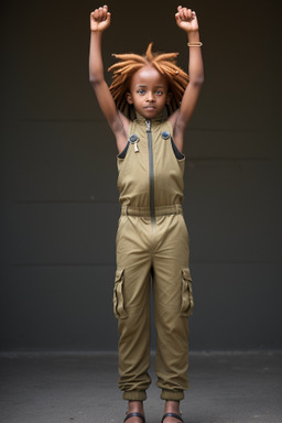 Ethiopian child boy with  ginger hair