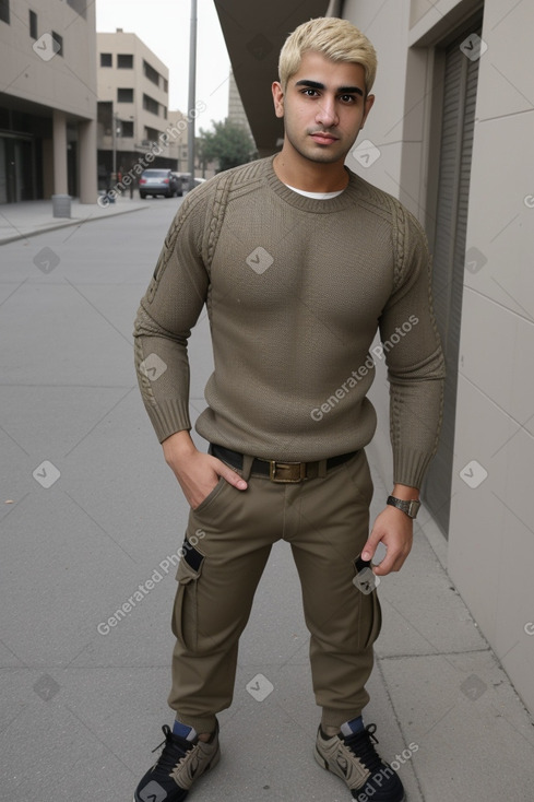 Iraqi adult male with  blonde hair