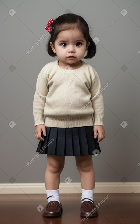 Costa rican infant girl 