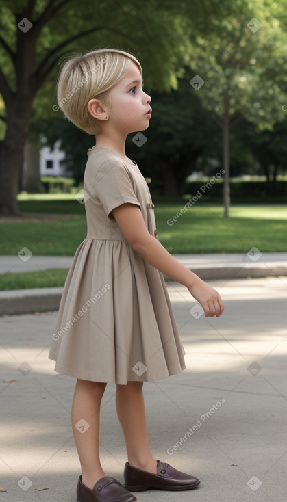 Mexican child female with  blonde hair