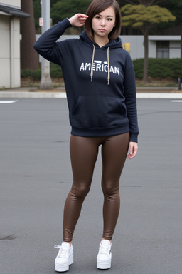 Japanese adult female with  brown hair