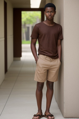 Young adult male with  brown hair