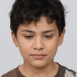 Neutral asian young-adult male with short  brown hair and brown eyes