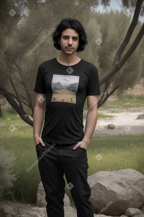 Israeli adult male with  black hair