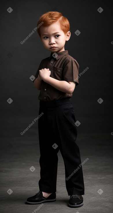 Indonesian infant boy with  ginger hair