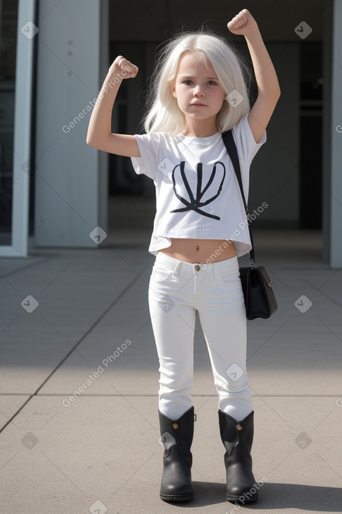 Dutch child girl with  white hair