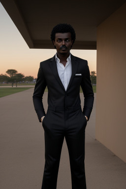 Sudanese adult male with  black hair