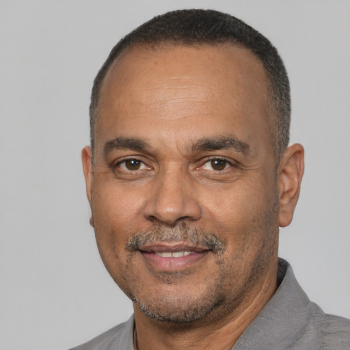 Neutral white adult male with short  black hair and brown eyes