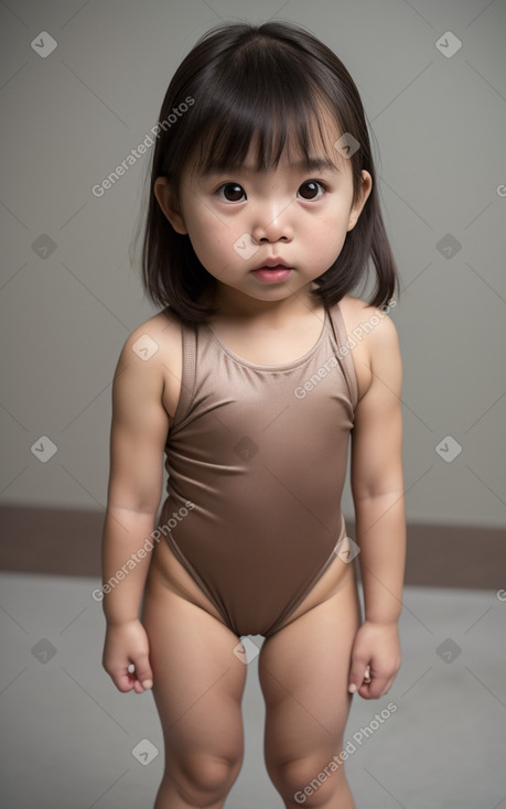 Singaporean infant girl with  brown hair