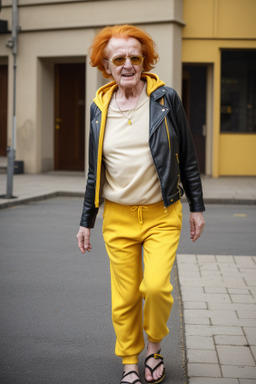 Macedonian elderly non-binary with  ginger hair