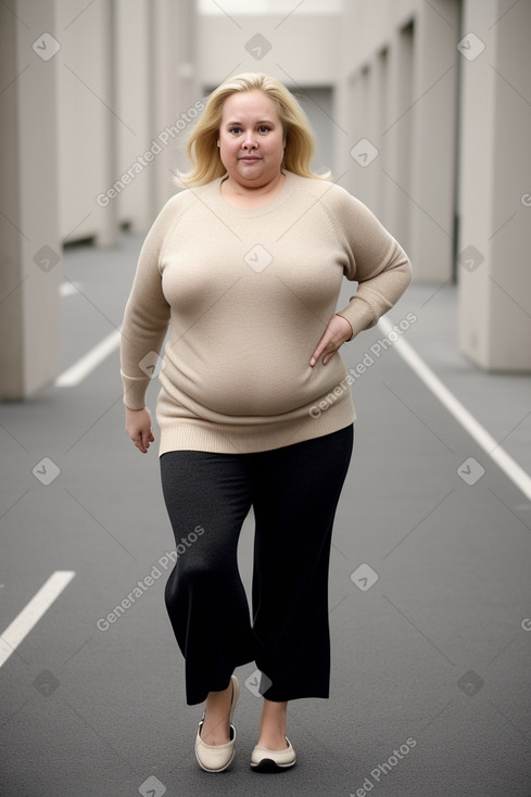 American 45 years female with  blonde hair