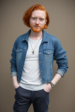 Costa rican adult non-binary with  ginger hair