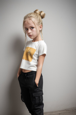 German child girl with  blonde hair