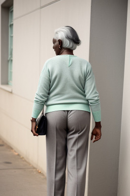 Togolese elderly female with  gray hair