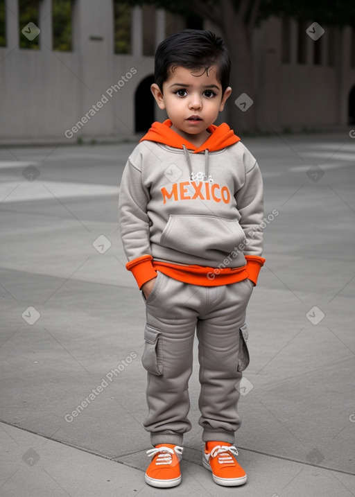 Mexican infant boy with  gray hair