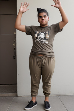 Ecuadorian teenager boy with  black hair