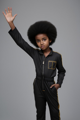 Somali child boy with  black hair