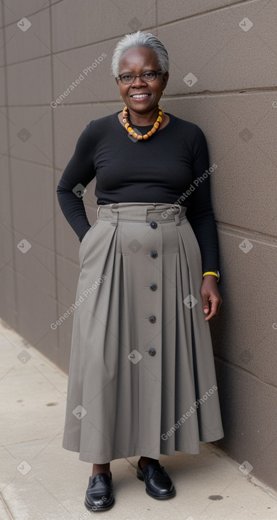 Zimbabwean 45 years female with  gray hair