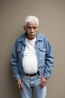 Peruvian elderly male with  white hair