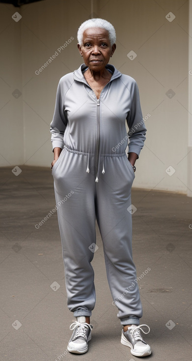 Tanzanian elderly female with  gray hair