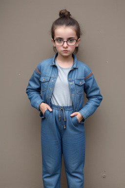 Albanian child female with  brown hair