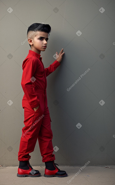 Pakistani child boy with  black hair