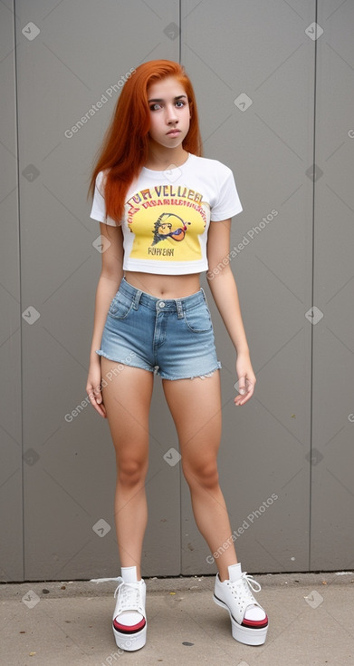 Venezuelan teenager girl with  ginger hair