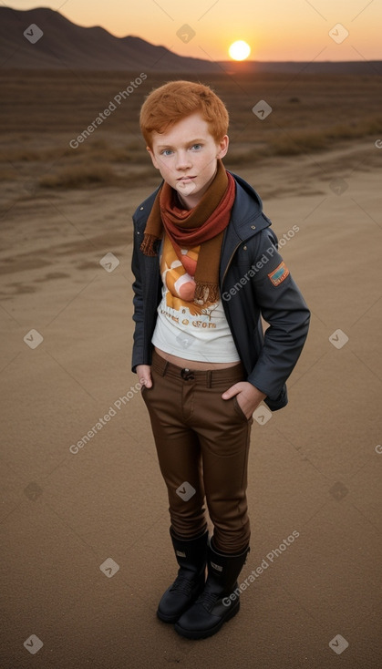 Child boy with  ginger hair